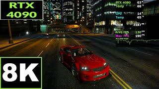 Nvidia RTX 4090 8K Benchmark GTA 5 Test FPS