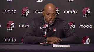 Chauncey Billups Postgame Interview | Portland Trail Blazers 89, Memphis Grizzlies 134