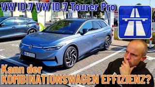 VW ID7 Tourer Pro: Kann der Wolfsburger KOMBINATIONSWAGEN EFFIZIENZ? #autobahn