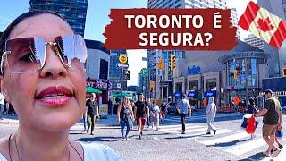 EU NÃO QUERIA FALAR SOBRE ISSO - TORONTO É SEGURA? | Walk |Clima - Viajar para o Canadá