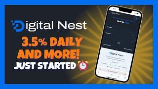 NEW Platform Alert  Digital Nest Review  Plans From 3.5% Daily⁉️