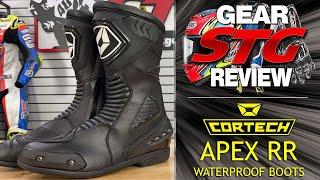 Cortech Apex RR Waterproof Boots Review | Sportbike Track Gear