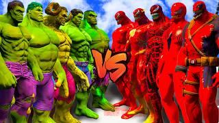 THE GREEN HULK vs THE RED VENOM - MARVEL BATTLE - EPIC SUPERHEROES WAR