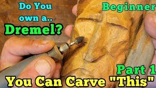 The very basics for beginner Woodspirit carvers, How carve a Woodspirt with a dremel.