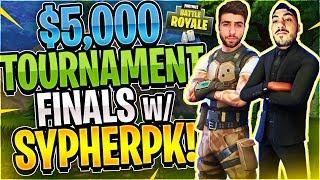 Keemstar's $5,000 Fortnite Tournament FINALS Feat. SypherPK (Fortnite Battle Royale)