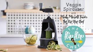 Pampered Chef's Veggie Spiralizer with The Flip Flop Chef!