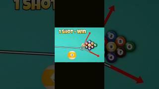 1 shot easy 9 ball pool new golden break trick - 2023 #shorts