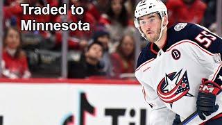 Columbus Trades Jiricek and a Pick to Minnesota for Hunt and Draft Picks