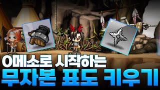 [메이플랜드] 효율 1도 모르는 무자본 표도 육성