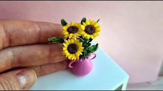 Miniature sunflowersPolymer clay