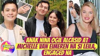 Anak nina Ogie Alcasid at Michelle Van Eimeren na si Leila, engaged na