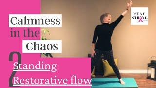 Standing Restorative Flow.  Pilates Flow for Breast Cancer Recovery. Physiotherapist Aileen Szkwarek