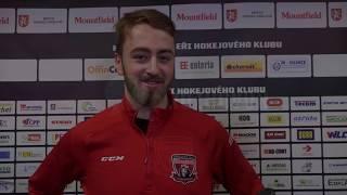 Matěj Chalupa po utkání Mountfield HK – HC Škoda Plzeň 2:4