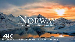 [4K] NORWAY 2024  4 Hour Drone Aerial Relaxation Film of the Nordics Norge