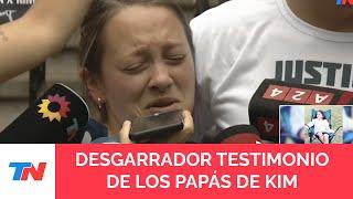 "DESTROZARON A MI BEBÉ": El desconsuelo de los papás de Kim, la nena de 7 años asesinada en un robo