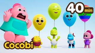 Rainbow Balloon Popand More! | Color Videos Compilation for Kids | Cocobi