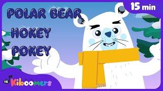 Polar Bear Hokey Pokey & More Fun Winter Songs | 15+ Mins Comp | The Kiboomers Kids Song Collection