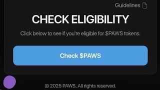 Paw's  airdrop OG checker - check your eligibility & do this now to be eligible for OG pass