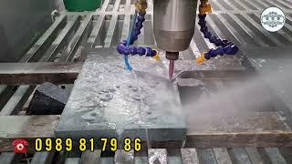 [Đá Mỹ Nghệ Xanh] Quà Trình máy CNC Đục Rồng Ngai Đá Xanh Rêu Phần 1 [Lăng Mộ Đá Xanh Rêu]