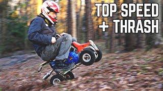 10HP Mini Quad THRASH + Top Speed Test!