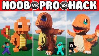 Minecraft Battle: NOOB vs PRO vs HACKER: Pokemon Charmander in MINECRAFT 13+