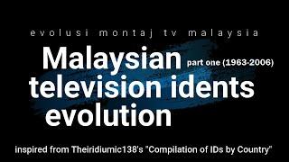 Malaysian TV idents evolution (part 1 - 1963 to 2006)