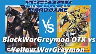 BlackWarGreymon OTK vs Yellow WarGreymon | Digimon Card Game Play