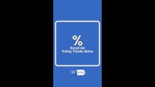Excel'de Otomatik Yüzde Alma #Shorts