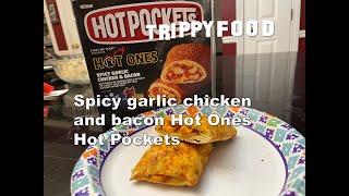 Ring of Fire: Garlic chicken and bacon Hot Ones Hot Pockets #HotOnes #HotPockets #snacks #spicy