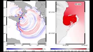 1908 Messina and Reggio Calabria Tsunami propagation- Simulazione propagazione del maremoto del 1908