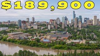 MILLION DOLLAR VIEWS OF DOWNTOWN EDMONTON UNDER $200,000! | Edmonton Real Estate 2024