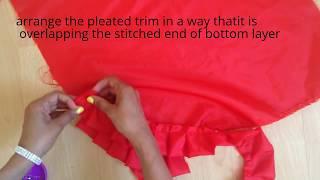 how to make and attatch pleats.Fabric manipulation technique by Jesy