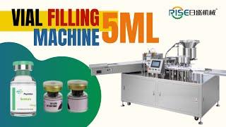 HIGH-SPEED VIAL FILLING, STOPPERING, WITH AUTOMATIC CAPPING PRODUCTION LINE - 6 HEADS