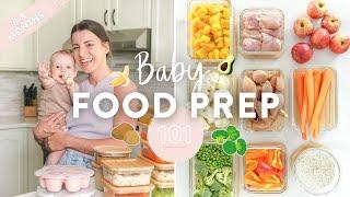 BABY FOOD MEAL PREP | Homemade Purees + Free Downloadable Guide!