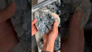 The crystal lesson of today #celestite #crystals #minerals