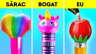 Trucuri Artistice Cool și Sfaturi de Desenat! Provocare Artă Bogat vs Sărac de 123 GO!