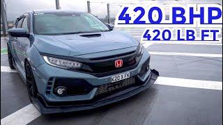 *420 BHP* MODIFIED HONDA CIVIC TYPE R *FK8* BOUNCING REVS & BANGING GEARS LIKE OLD SCHOOL HONDAS