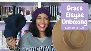 Satin Lined hats by Grace Eleyae Unboxing | Life is a Page Turner