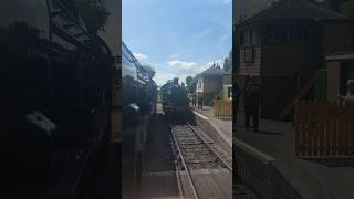 Mid Hants Railway on 11th May 2025 BR 35005 Passing Ivatt Tank 41312 At Medstead and Four Marks 