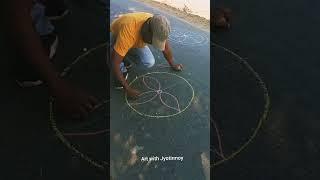 Alpona tutorial #alpona ##muggulu #rangoli #shorts