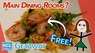 Norwegian Getaway - What's with all the different main dining rooms?