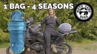 Motorcycle Camping with the Big Agnes 3n1 Sleeping Bag - 1 Sleeping Bag to Cover 4 Seasons