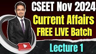 FREE CSEET Current Affairs Video Lectures Nov 2024 | CSEET Nov 2024 Current Affairs Video Classes