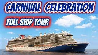 Carnival Celebration FULL SHIP WALK THROUGH | Deck by Deck Ship Tour