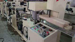 High speed two color print napkin paper making machine