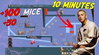 ϟ 10 Minutos de Gameplay +100/50 Mice ao som de EMINEM | Transformice ϟ