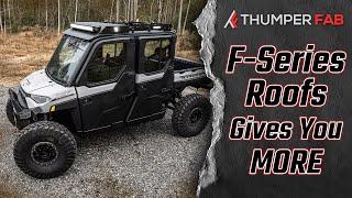 The Thumper Fab F-Series Audio Roof is the ULTIMATE Roof for your Polaris Ranger / Can-Am Defender