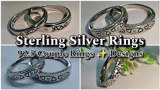 Engagement ring design for couple | 92.5 Silver ring designs for men | Silver ring for girls