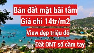 Bán Lô Đất Mặt Biển Ninh Thuận, Diện Tích 578m2, gần Bãi Trượt Cát , view triệu đô , sổ đỏ cầm tay