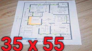 35 x 55 house design || 35x55 home design || 35*55 house plan